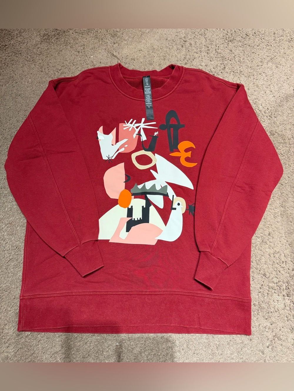 Lululemon Justin Broadbent Sweatshirt MediumTeam Canada Olympic Graphic Crewneck